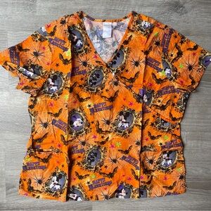 Halloween Disney Scrub Top